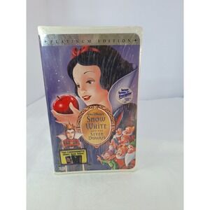 Disney Snow White and the Seven Dwarfs VHS Platinum Edition New Sealed THX